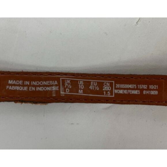 Clarks Sandals Womens 10 Tan Caroleigh Star Heeled Leather Open Toe - Picture 10 of 11